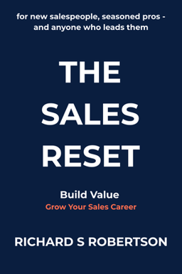 The Sales Reset book cover by Richard S Robertson