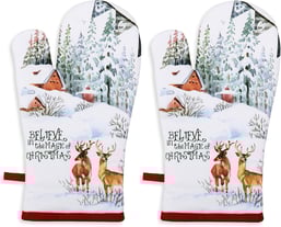 AMOUR INFINI Christmas Oven Mitts Set