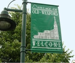 Village of Wexford in the North Hills green road sigh