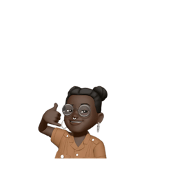a woman with glasses and a brown shirt