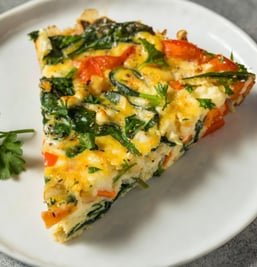 frittata on plate