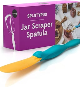 Splatypus Jar Spatula for Scooping and Scraping - Unique Fun Cooking Kitchen Gadgets for Foodies - B