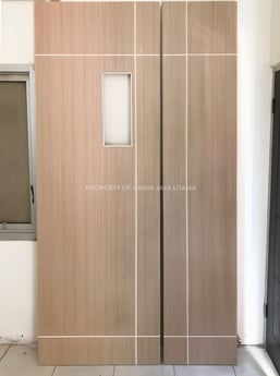 Pintu Solid Wood Panel lapisan HPL ECO - Harmony Teak