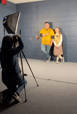 Emily Arndt taking client photos in York, PA