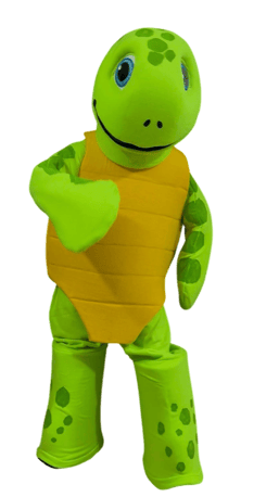 fabricacion de botarga para empresas de tortuga