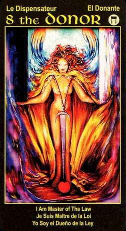 8 DONOR Tarot Card I Am One Tarot Deck