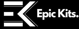 epic kits logo on a black background