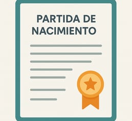 Partida nacimiento en español, traducción jurada al alemán