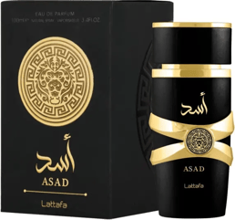 Lattafa Asad Perfume, fragancia refrescante de madera y almizcle, 100 ml, perfume unisex