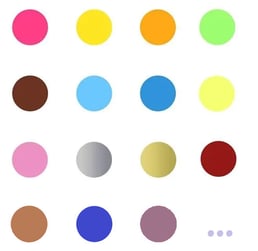 palette de couleur multicolor