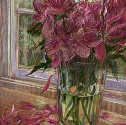 Digital drawing - the peonies are losing their shit