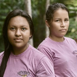 Rainete and Mikaele, members of Sumimi Restaurant. Três Unidos Village; Manaus/AM, Brazil - 2016.