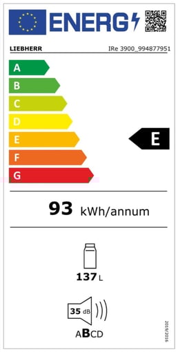Energielevel vom Liebherr IRe 3900 Pure