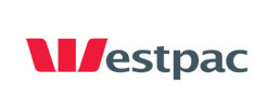 Westpac logo with a red and white logo