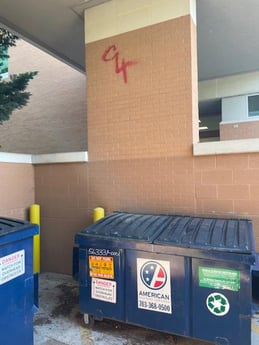 graffiti high above