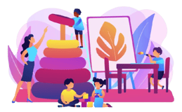 jouer soutien pour enfants accopmpagnement activité médiation éducative créativité expression
