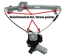Reinforced Power window Regulator Knoxville TN 865-722-7477