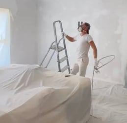 bryiso.fr peinture rénovation design , peinture salon pistolet