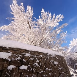 Neige aux gîtes Magnaudès