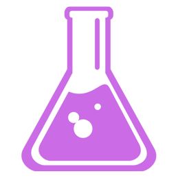 a purple flask