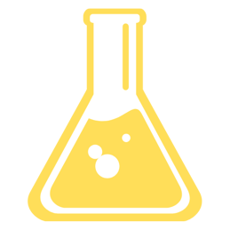 a yellow flask