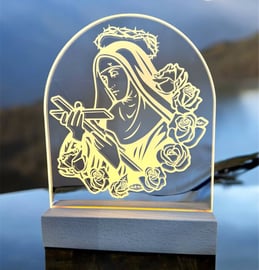 Lampada Led plexiglass Santa Rita