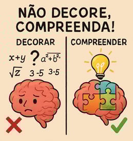 não decore, aprenda