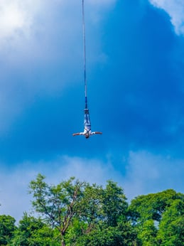 Bungee jumping in Rishikesh 