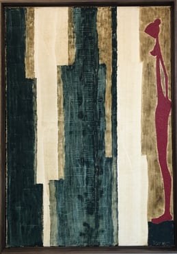 Calmeuse, 70cm x 100cm, Linseed oil on cotton canvas with plant based and mineral dyes