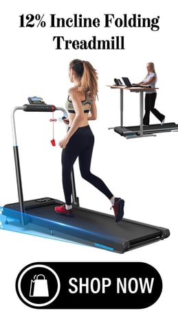 a woman in a sports bra on a treadmill