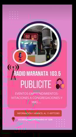 logo para publicitar en radio maranata