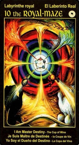 10 ROYAL MAZE Tarot Card I Am One Tarot Deck