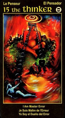 15 THINKER Tarot Card I Am One Tarot Deck
