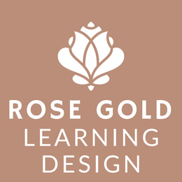 Rose Gold Learning Design logo