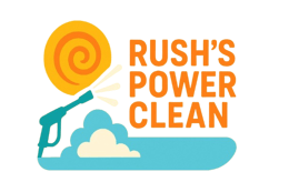 Dayton, Ohio pressure washing logo for Rush's Power Clean