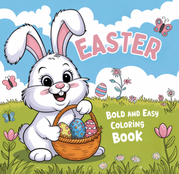 Easter Bold and Easy Coloring Book