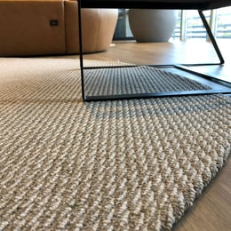 tapete de sisal sintético na sala