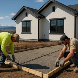 prepairing driveway