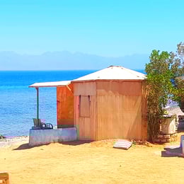 Bungalow in front of the Red sea at Bedouin star in Egypt