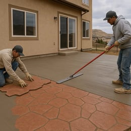 stamped concrete castle rock, co