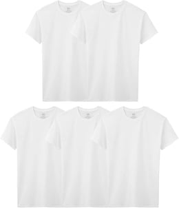 Boys' Cotton White T Shirt