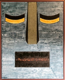 Me Fine, 80cm x 100cm, Painting on cotton canvas, plant based dyes