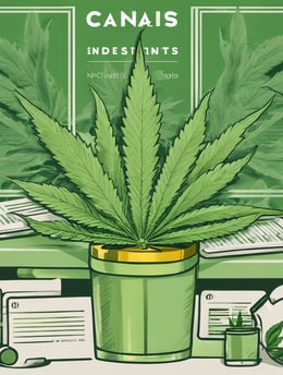 a potted marijuana plant