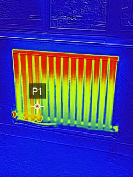 thermal image of radiator