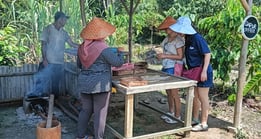 Traditional Roasted coffee bean at Bintan