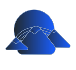 Decorative icon - mountain landscape