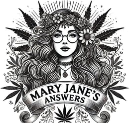 a woman with a marijuana leaf and marijuana leaf