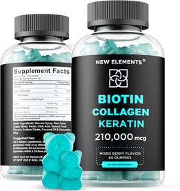 a bottle of biotint collagen keratin capsule capsules