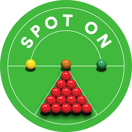 Spot On Snooker and Pool Club logo