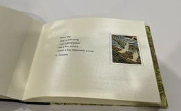 Album with marbled paper and decorative pages